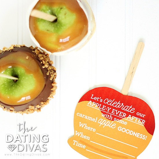 Invitation to make caramel apples together