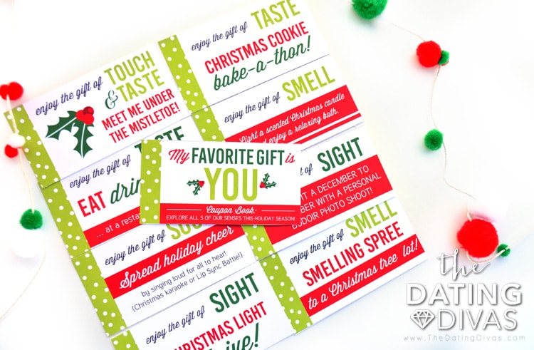 Christmas-Themed 5 Senses Gift Printables Book