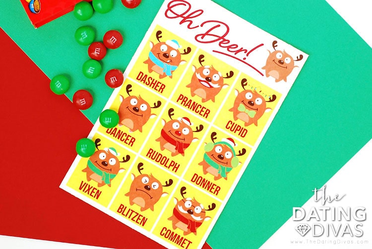 Christmas Scavenger Hunt Oh Deer Game With M&Ms