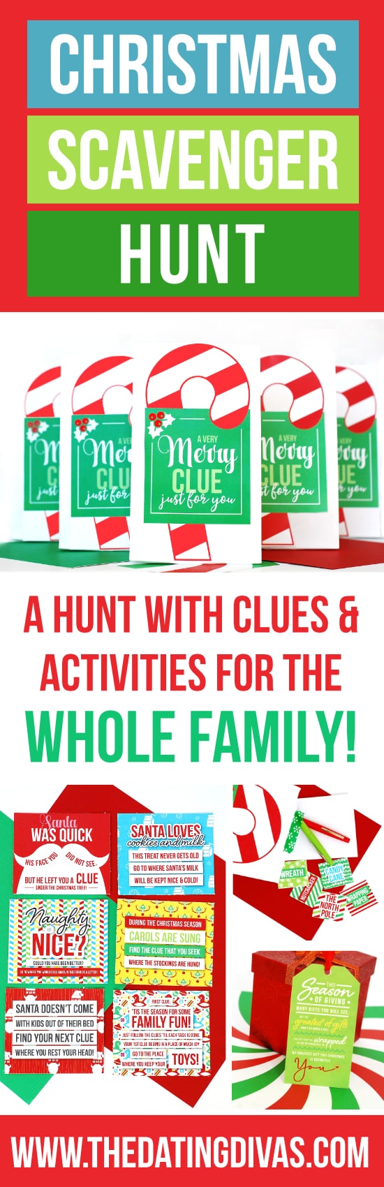 Christmas Scavenger Hunt For Adults and Kids 