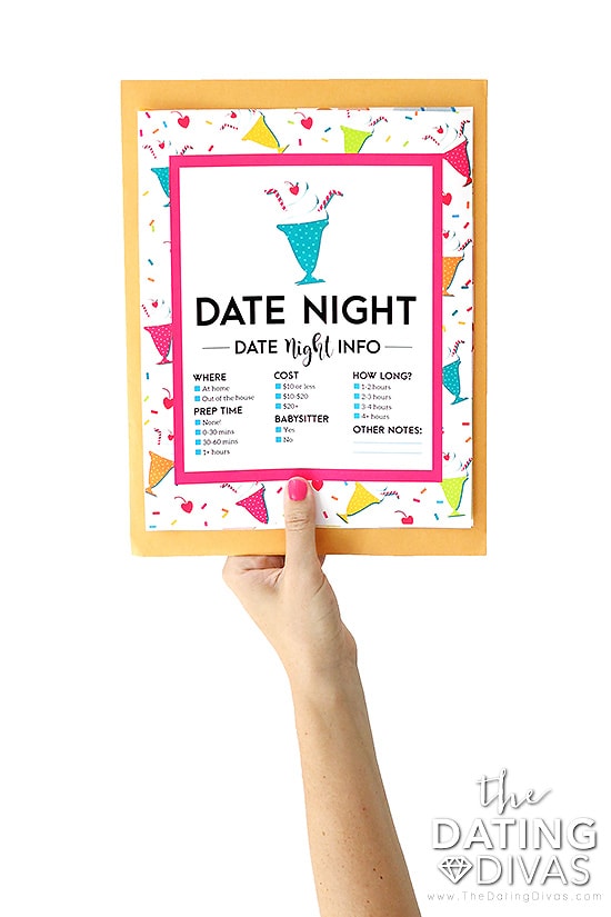 Cute Envelope Labels for Date Night Kits