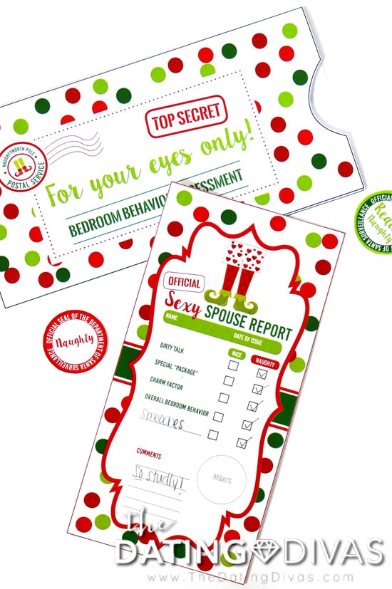 Elf Report Card for Spouses