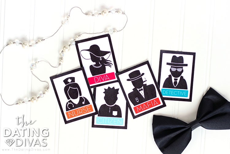 Mafia Game Night Cards