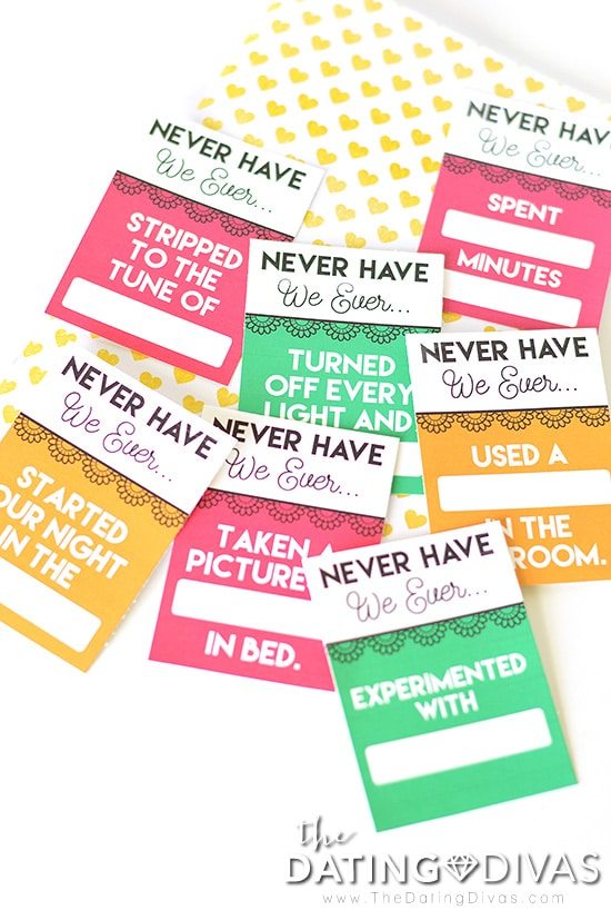 A set of spicy Never have I ever question cards for couples | The Dating Divas