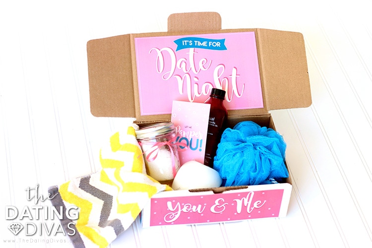 Open When Pampering Date Night Box