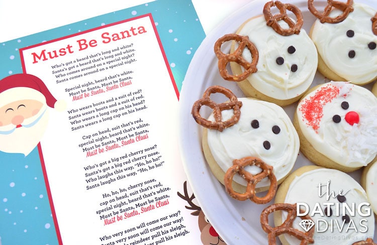 Add some old fashioned charm with an adorable print of "Must Be Santa"