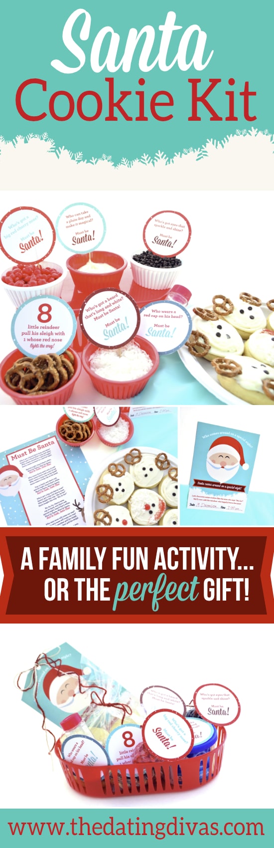 Give the gift of time to your own family - or a neighbor - with this Santa Cookie Kit.