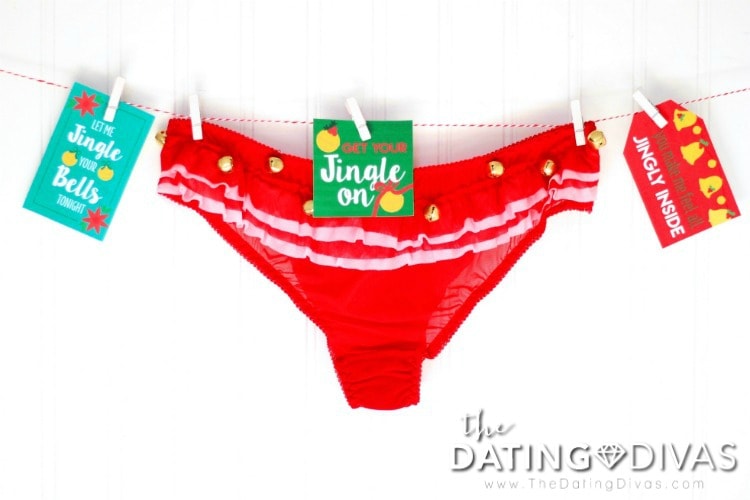 Jingle Bell Panties Gift Tags