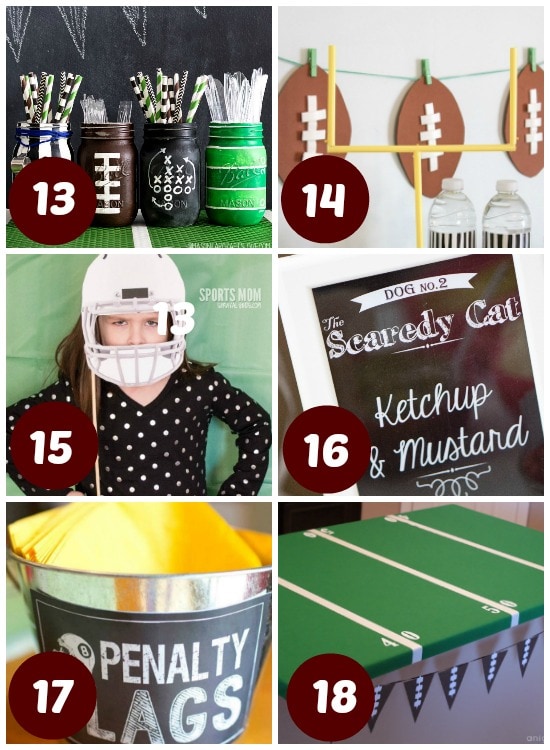 Decorate your home for the Super Bowl.