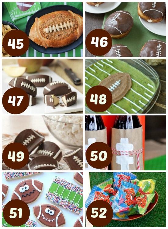 Great Super Bowl themed foods.