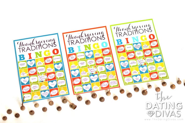 Family Dinner: Thanksgiving Traditions BINGO Game