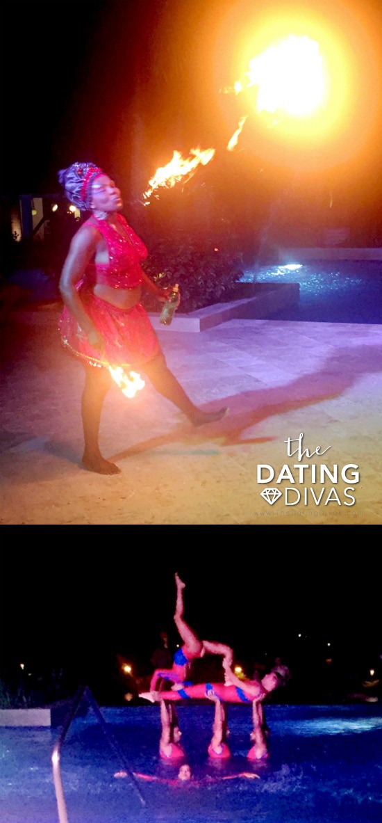 Fire Dancing and Aquatics Show in Jamaica