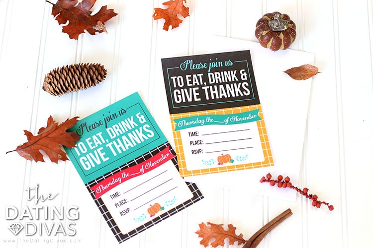 Thanksgiving Dinner Invitations