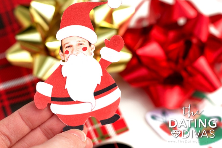 Personalized Santa Claus ornament printable!