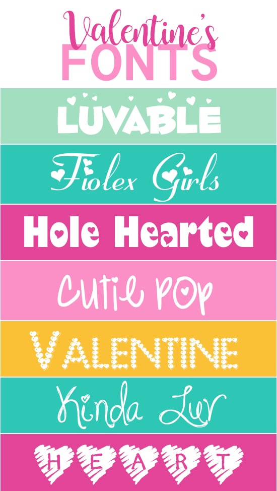 Romantic Fonts for Valentine's Day