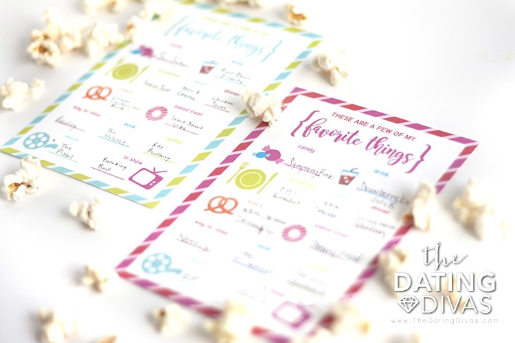 A Few of Our Favorite Things Questionnaires for Couples - 82