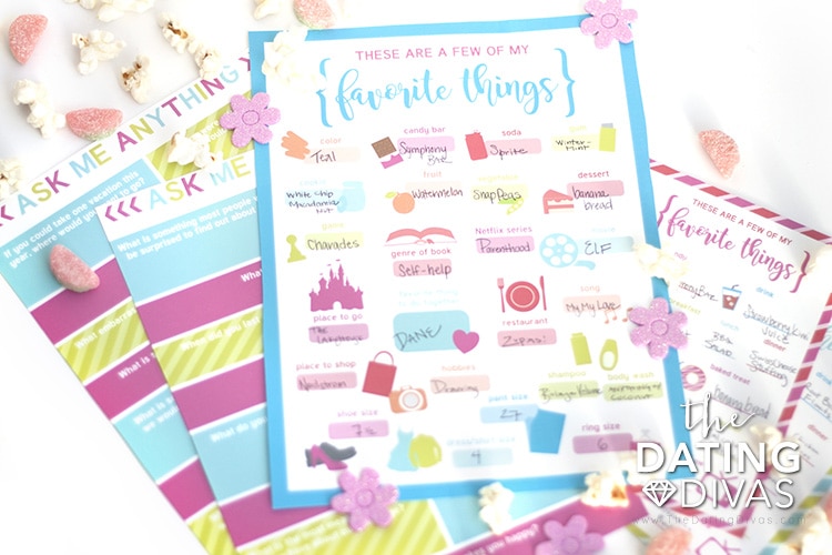 A Few of Our Favorite Things Questionnaires for Couples - 68