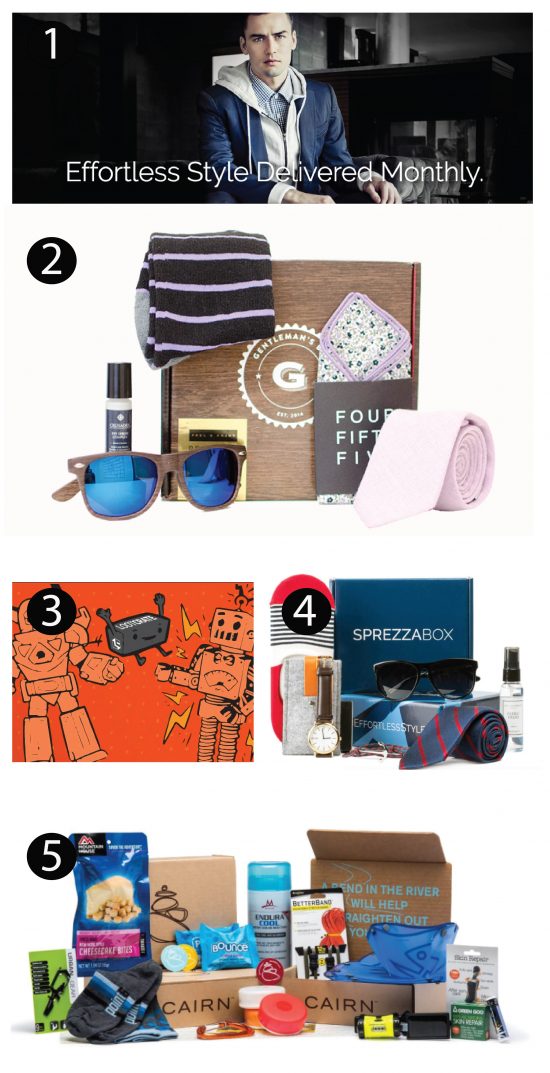 Subscription Gift Ideas for Men #MenBoxes