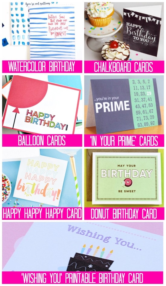 Fun and Free Printable Birthday Cards