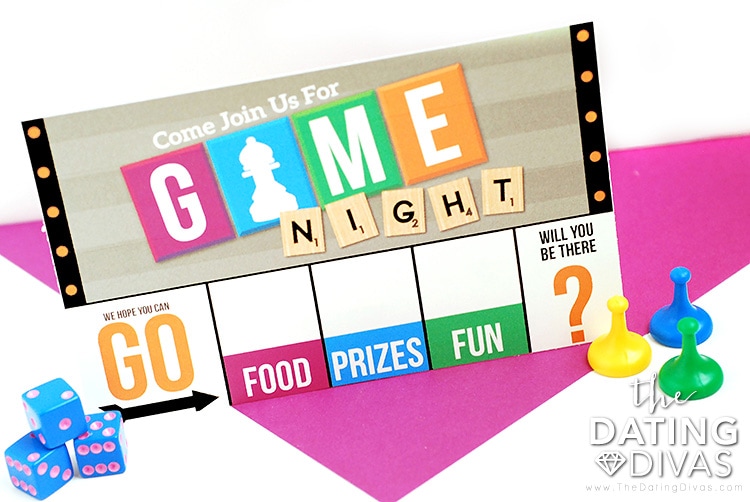 Game Night Date Night Invite