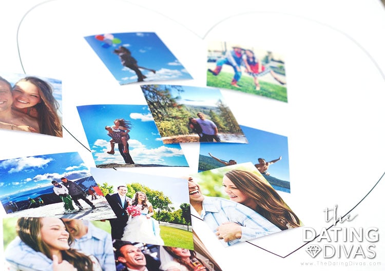 Arranging Photos for a Heart-Shaped Picture Collage