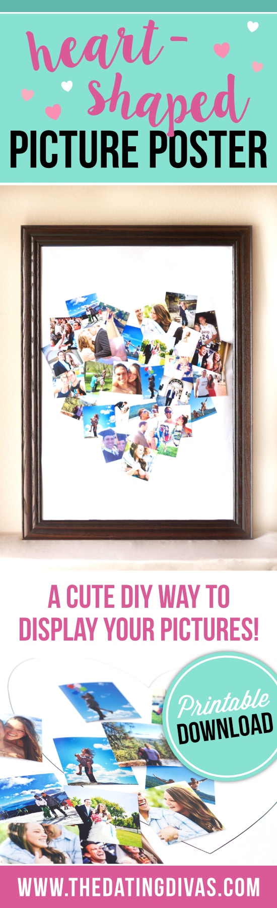 Heart-Shaped Picture Collage Templates
