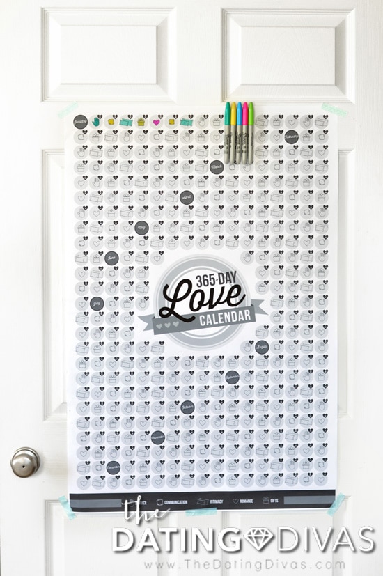 Poster-Sized Yearly Love Calendar