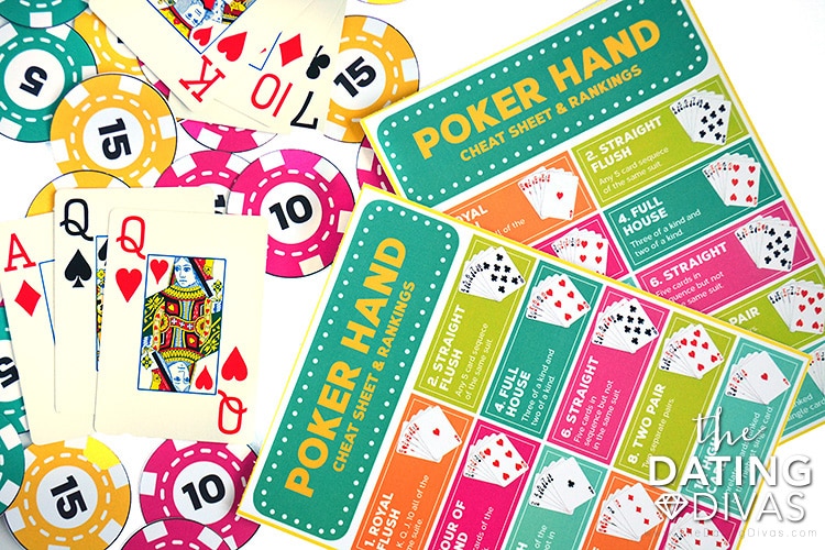 Cheat sheets to help you play Texas Hold'em. | The Dating Divas