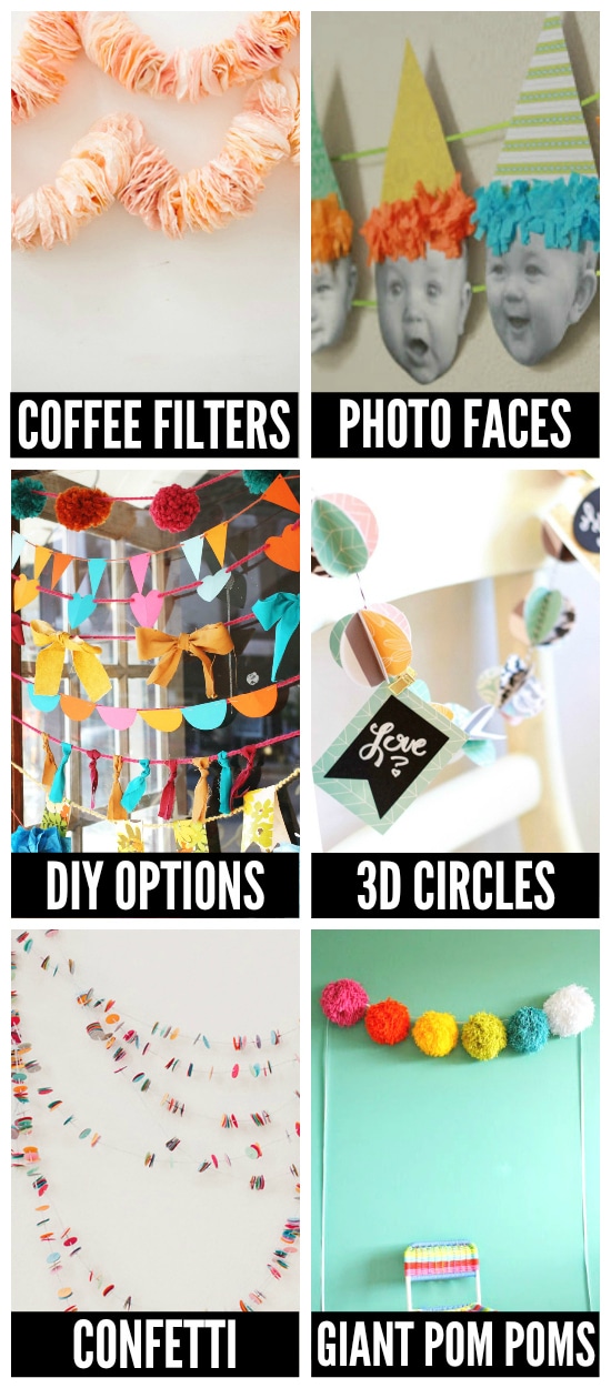 birthday garland ideas