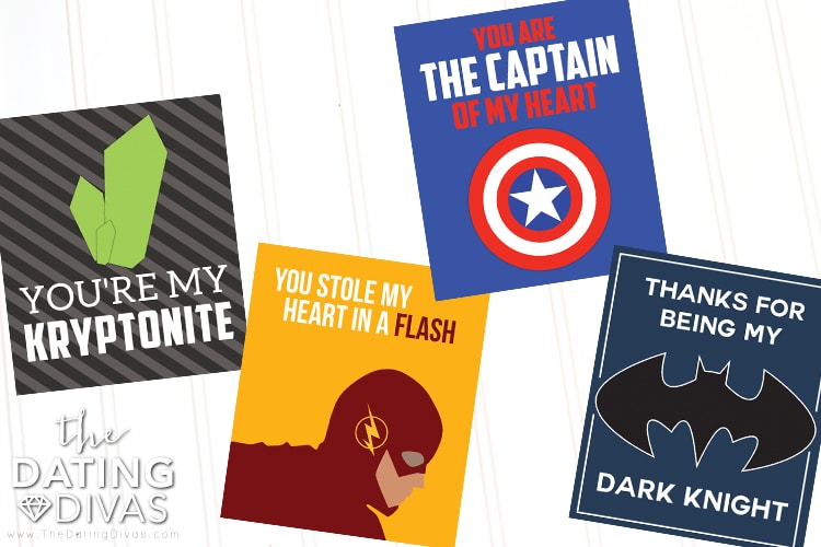 Superhero Valentine's Cards