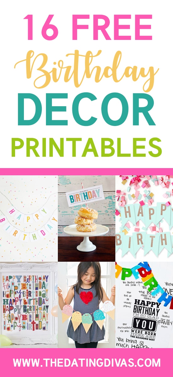 101 Free Birthday Printables - The Dating Divas