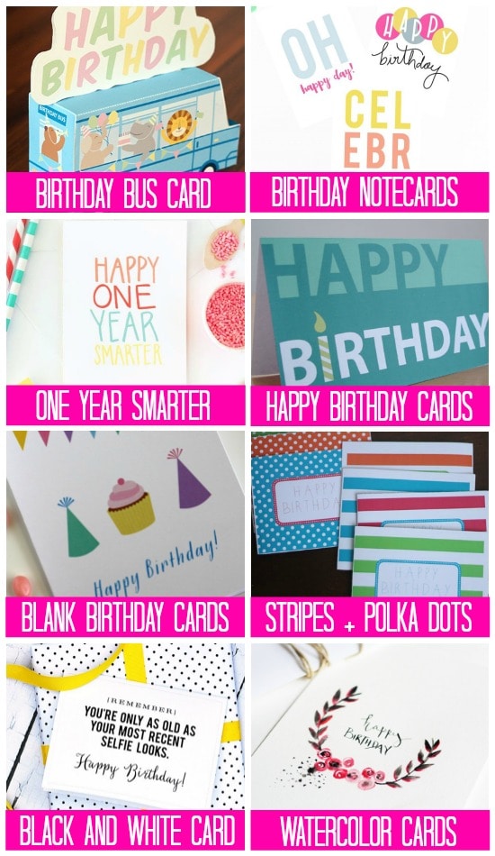 Free Birthday Printables