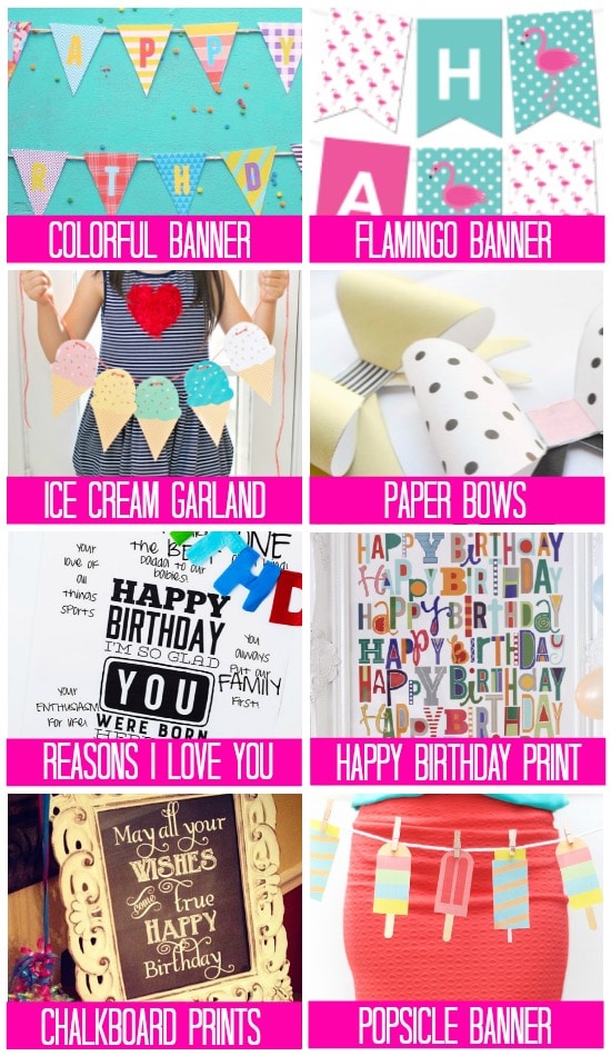 Free Birthday Printables