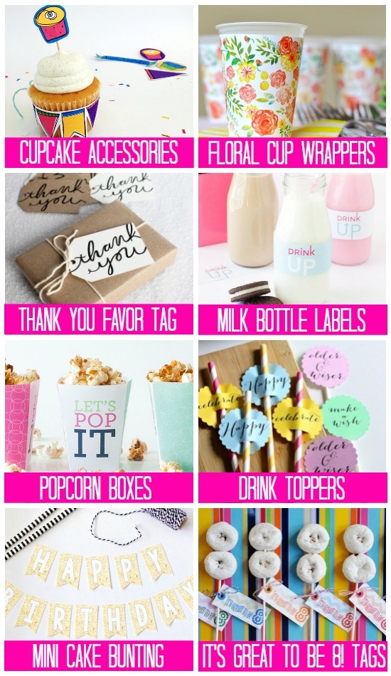 Free Printable Birthday Party Supplies