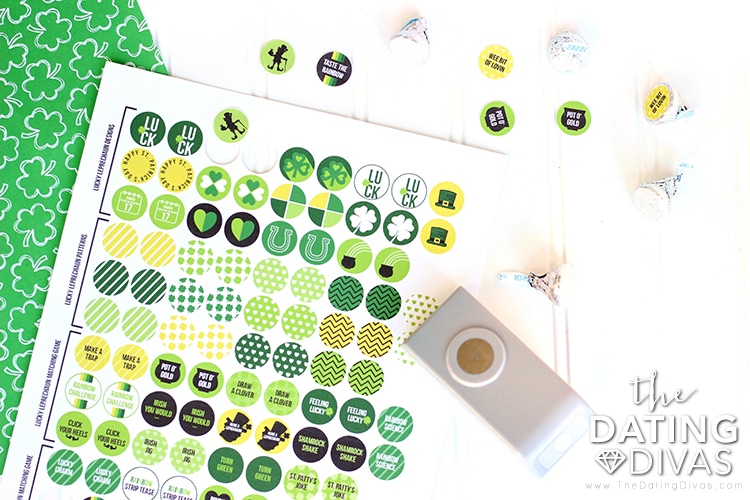 St. Patrick's Day Matching Game Stickers