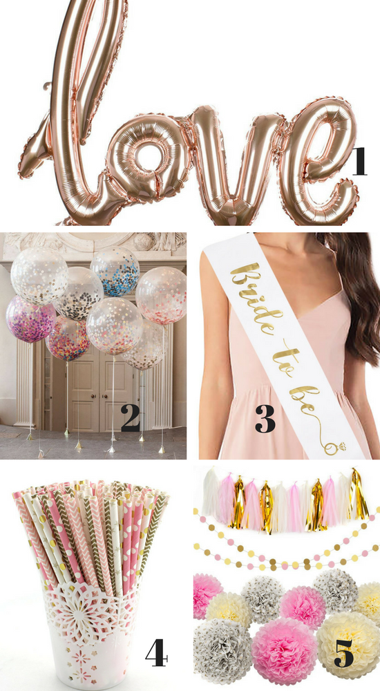 Friday Five: 5 Bridal Shower Must Haves