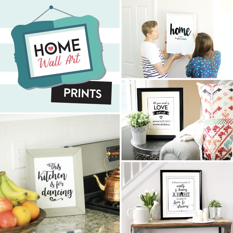 Printable Home Wall Art Kit only $9.97