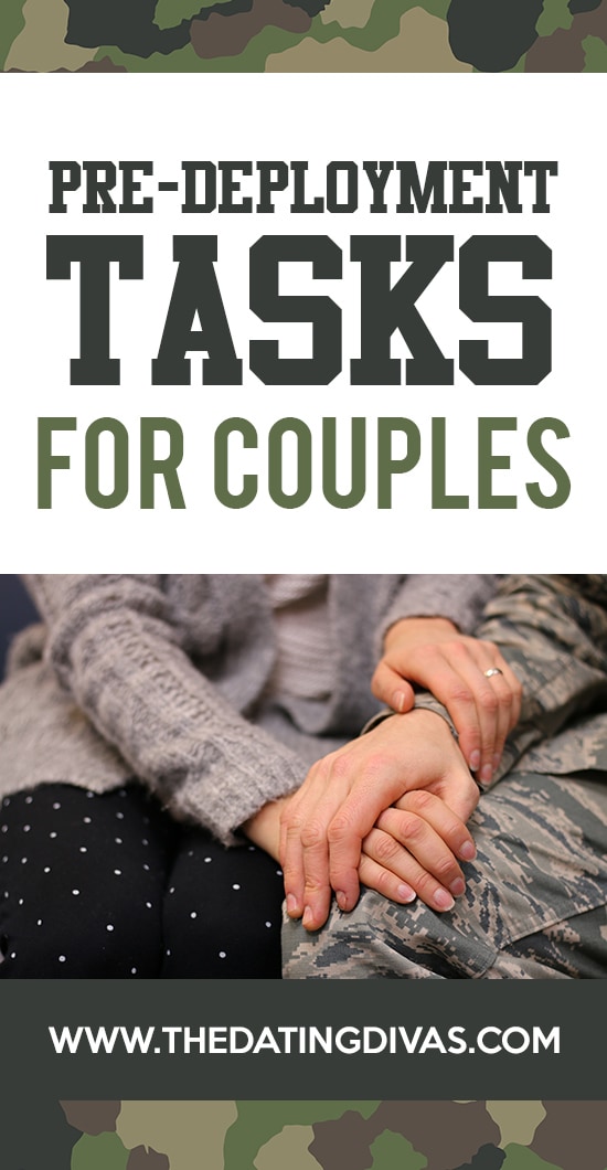 Pre-deployment ideas and tasks for couples.