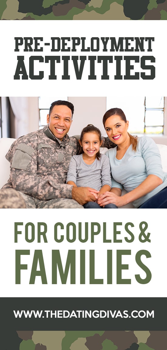 Pre-deployment ideas for couples and families.