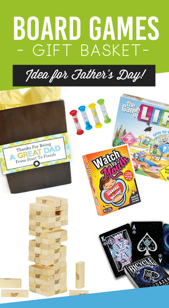 Father's Day Board Games Gift Basket