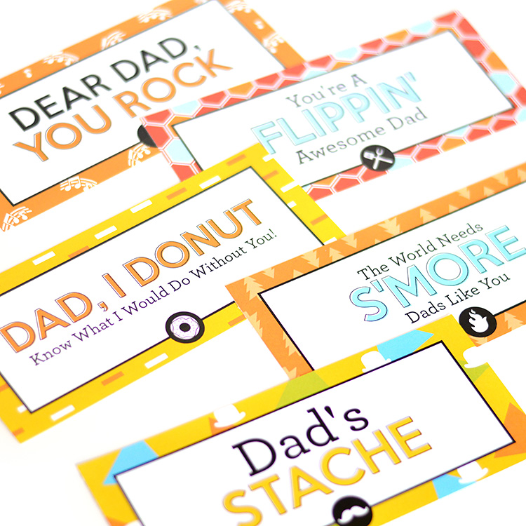 DIY Father's Day Gift Basket Tags - The