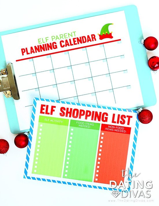 Elf on the Shelf Parent Planners