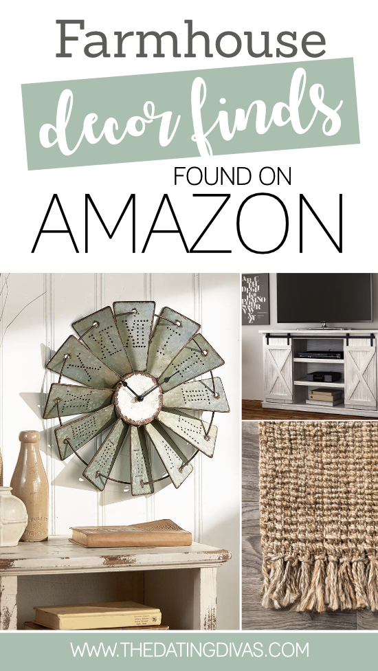 Farmhouse decor is so in right now and we are totally on board. We found the very best decor pieces and the best part, they are all from Amazon and reasonably priced! We have farmhouse kitchen decor, farmhouse bathroom decor, and so many other farmhouse decor ideas. #FarmhouseDecor #TheDatingDivas