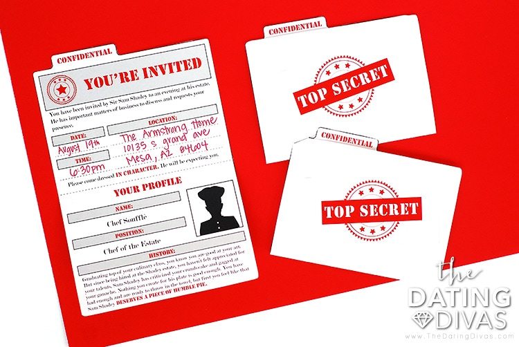 Mystery Detective Game Top Secret Invitations