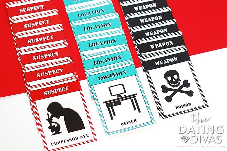 Mystery Detective Game Incident Cards