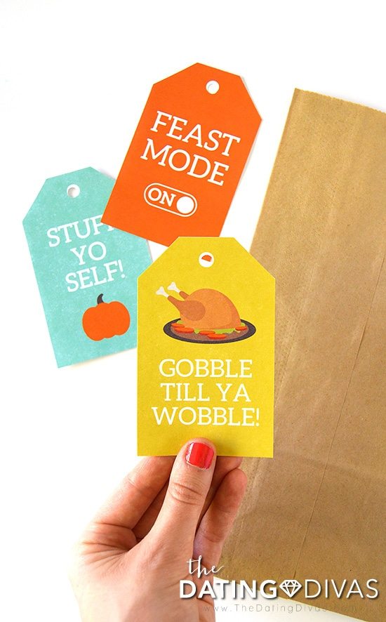 DIY Thanksgiving Leftover Bags Tags