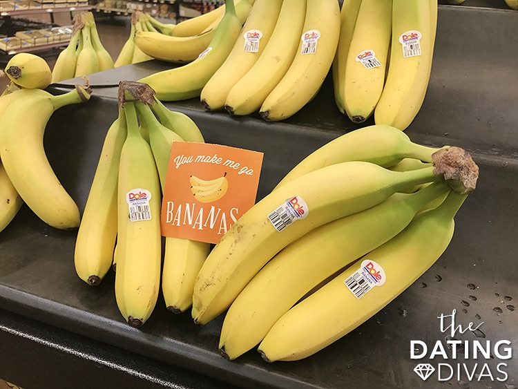 Grocery Store Date Night Banana Love Note 