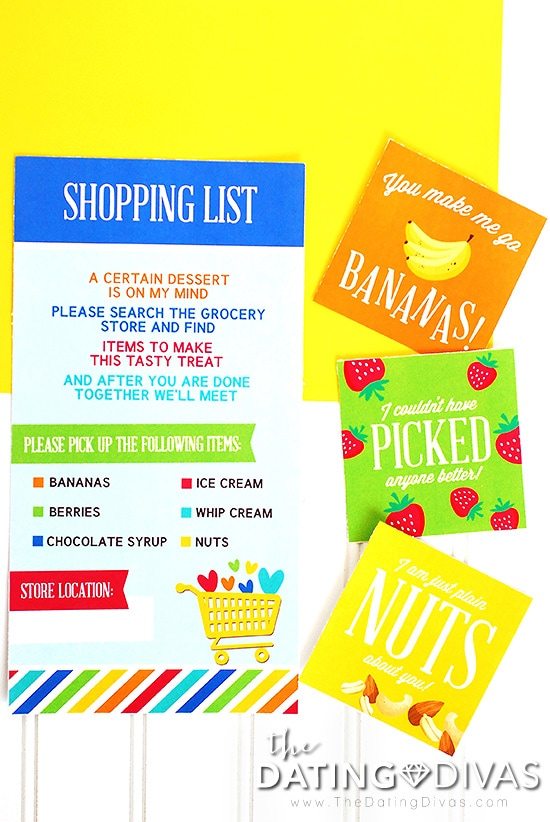 Grocery Store Date Night Printables