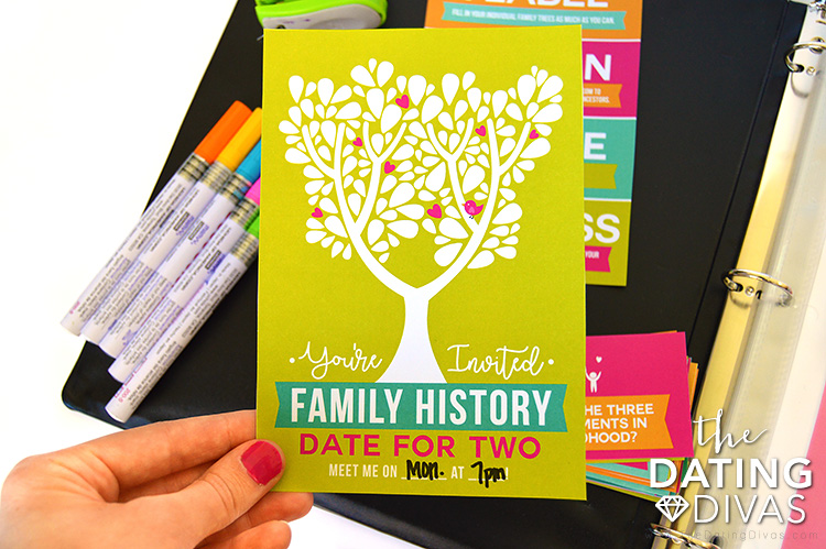 Family History Date Invite #familyhistory #geneology