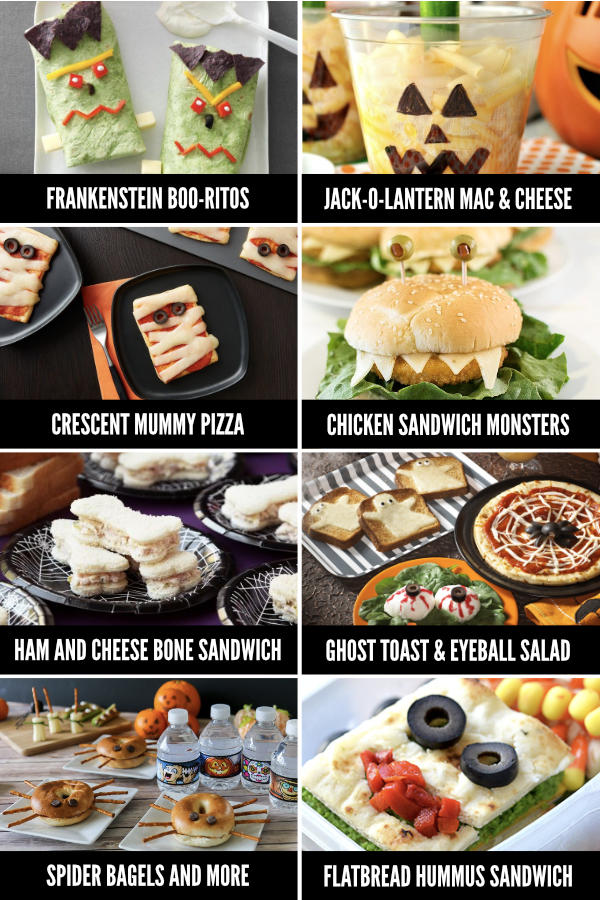 halloween themed lunch food